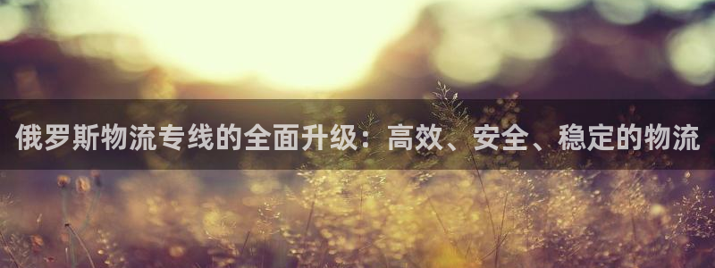 超凡国际官网平台下载:俄罗斯物流专线