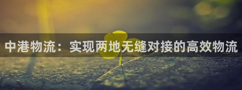 超凡国际官网平台:中港物流:实现两地