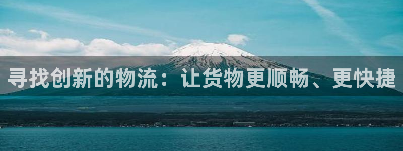 超凡国际登录网：寻找创新的物流：让货